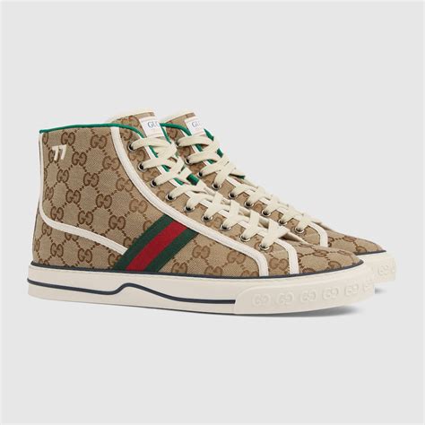 suede gucci high top sneakers|gucci sneakers neiman marcus.